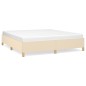 Boxspringbett Creme 180x200 cm Stoff