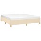 Boxspringbett Creme 180x200 cm Stoff