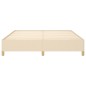 Boxspringbett Creme 180x200 cm Stoff