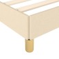 Boxspringbett Creme 180x200 cm Stoff