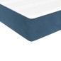 Boxspringbett mit Matratze Dunkelblau 90x190 cm Samt