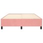 Boxspringbett Rosa 140x200 cm Samt