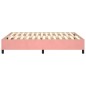 Boxspringbett Rosa 140x200 cm Samt