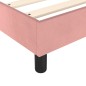 Boxspringbett Rosa 140x200 cm Samt