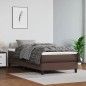 Boxspringbett Braun 80x200 cm Kunstleder