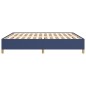 Boxspringbett Blau 160x200 cm Stoff