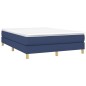 Boxspringbett Blau 140x190 cm Stoff