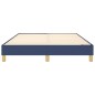 Boxspringbett Blau 140x190 cm Stoff