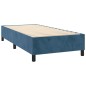 Boxspringbett Dunkelblau 100x200 cm Samt