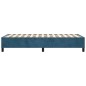 Boxspringbett Dunkelblau 100x200 cm Samt