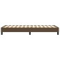 Boxspringbett Dunkelbraun 90x190 cm Stoff