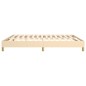 Boxspringbett Creme 160x200 cm Stoff