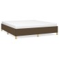 Boxspringbett Dunkelbraun 180x200 cm Stoff