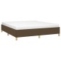 Boxspringbett Dunkelbraun 180x200 cm Stoff