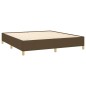 Boxspringbett Dunkelbraun 180x200 cm Stoff