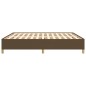 Boxspringbett Dunkelbraun 180x200 cm Stoff