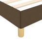 Boxspringbett Dunkelbraun 180x200 cm Stoff