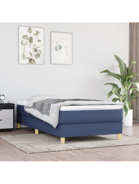 Boxspringbett Blau 90x190 cm Stoff