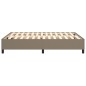 Boxspringbett Taupe 140x190 cm Stoff