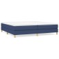 Boxspringbett Blau 200x200 cm Stoff