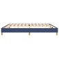 Boxspringbett Blau 200x200 cm Stoff