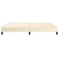 Boxspringbett Creme 200x200 cm Kunstleder