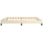 Boxspringbett Creme 200x200 cm Kunstleder