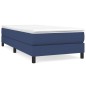 Boxspringbett Blau 100x200 cm Stoff