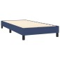 Boxspringbett Blau 100x200 cm Stoff