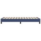 Boxspringbett Blau 100x200 cm Stoff