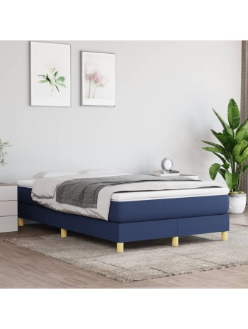 Boxspringbett Blau 120x200 cm Stoff