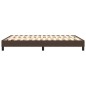 Boxspringbett Braun 140x200 cm Kunstleder