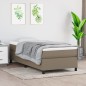 Boxspringbett Taupe 80x200 cm Stoff