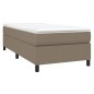 Boxspringbett Taupe 80x200 cm Stoff