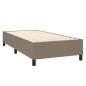 Boxspringbett Taupe 80x200 cm Stoff