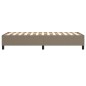 Boxspringbett Taupe 80x200 cm Stoff