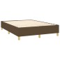 Boxspringbett Dunkelbraun 140x190 cm Stoff