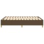 Boxspringbett Dunkelbraun 140x190 cm Stoff