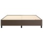 Boxspringbett Braun 180x200 cm Kunstleder