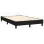 Boxspringbett mit Matratze Schwarz 120x200 cm Stoff