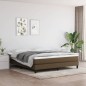 Boxspringbett Dunkelbraun 180x200 cm Stoff