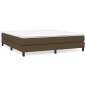 Boxspringbett Dunkelbraun 180x200 cm Stoff