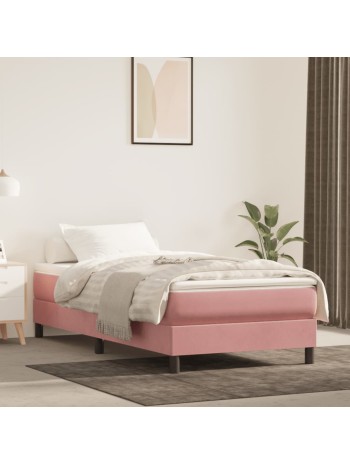 Boxspringbett Rosa 80x200 cm Samt