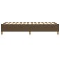 Boxspringbett Dunkelbraun 100x200 cm Stoff