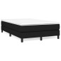 Boxspringbett mit Matratze Schwarz 120x200 cm Stoff