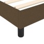 Boxspringbett mit Matratze Dunkelbraun 180x200 cm Stoff