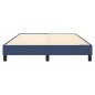 Boxspringbett Blau 140x190 cm Stoff