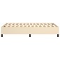 Boxspringbett Creme 120x200 cm Stoff