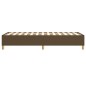 Boxspringbett Dunkelbraun 80x200 cm Stoff