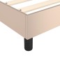 Boxspringbett Cappuccino-Braun 90x190 cm Kunstleder